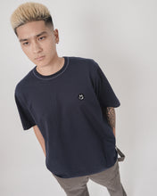 Load image into Gallery viewer, TAKAO &quot;PATCHES&quot; WORK TEE IN NAVY
